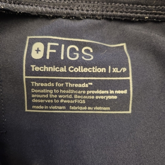 FIGS NAVY ZAMORA JOGGER SCRUB PANTS SIZE XL/P - Picture 7 of 8